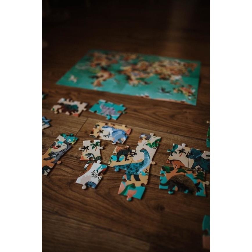 Janod - Kinderpädagogisches Puzzle 200 Teile Dinosaurier