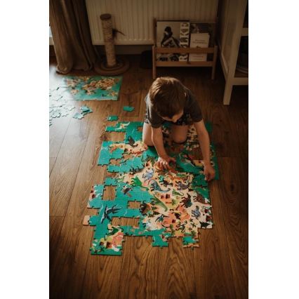 Janod - Kinderpädagogisches Puzzle 200 Teile Dinosaurier