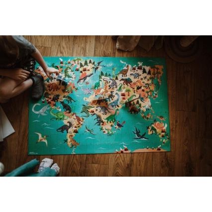 Janod - Kinderpädagogisches Puzzle 200 Teile Dinosaurier