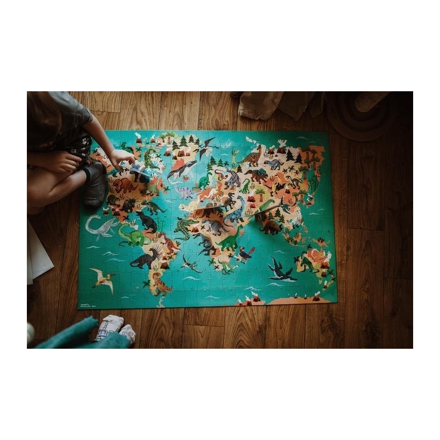 Janod - Kinderpädagogisches Puzzle 200 Teile Dinosaurier