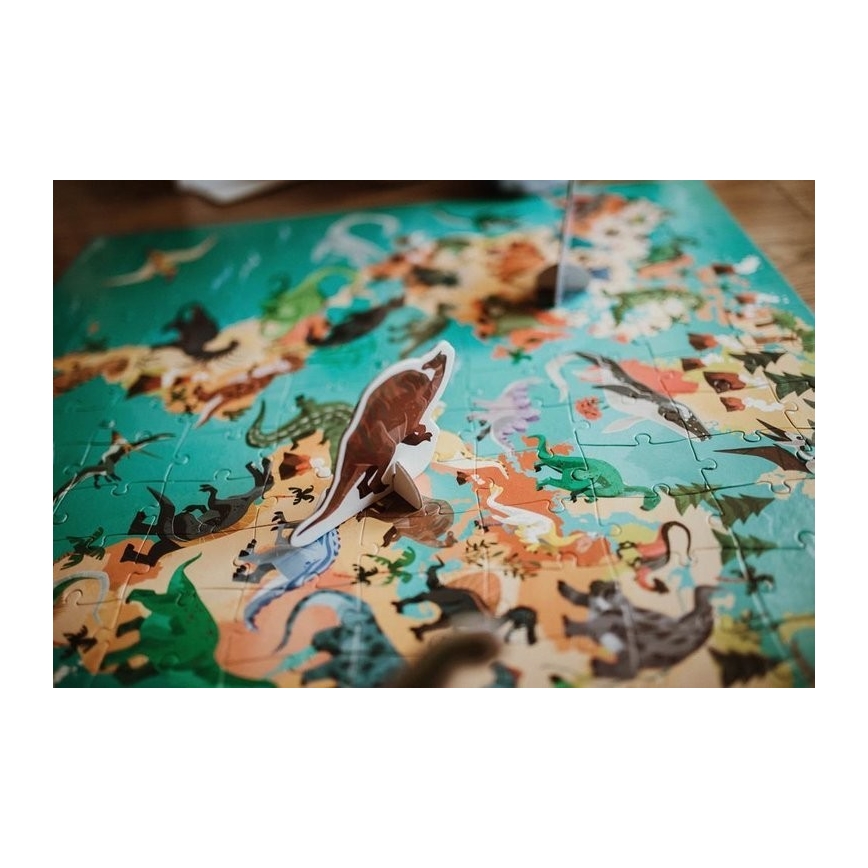 Janod - Kinderpädagogisches Puzzle 200 Teile Dinosaurier