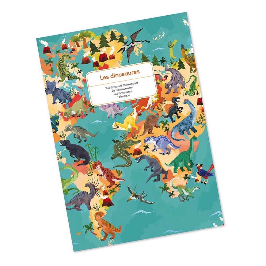 Janod - Kinderpädagogisches Puzzle 200 Teile Dinosaurier