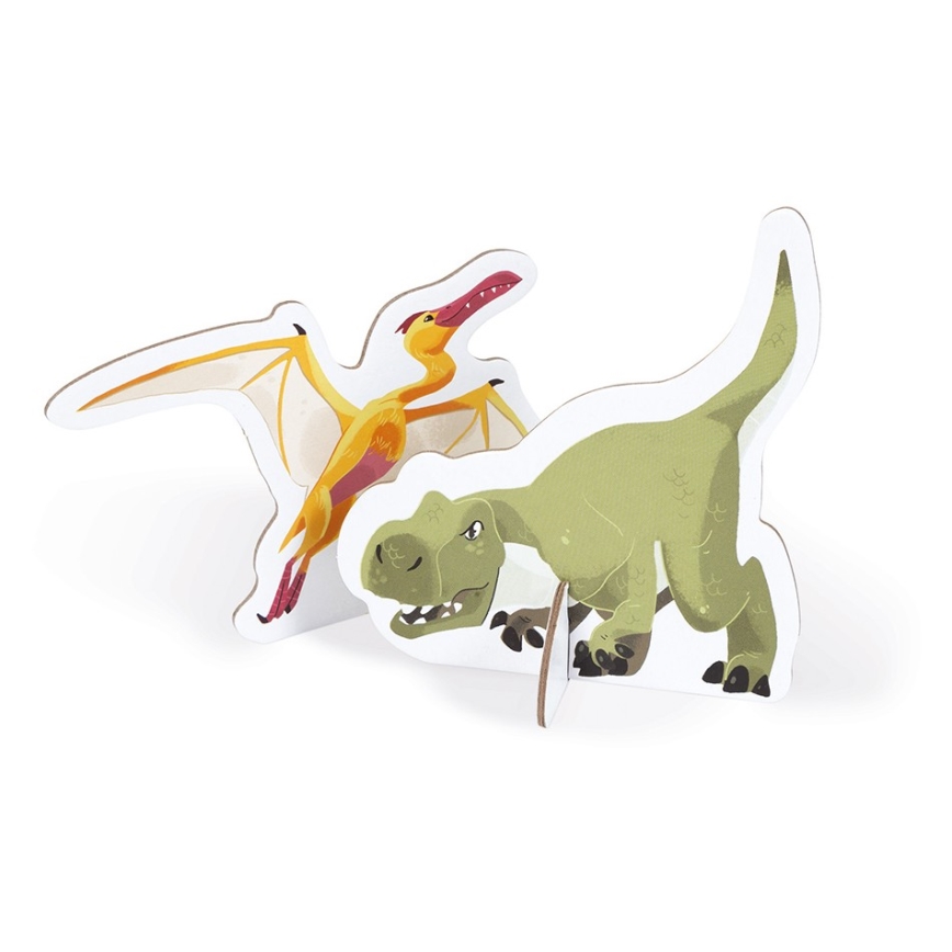 Janod - Kinderpädagogisches Puzzle 200 Teile Dinosaurier