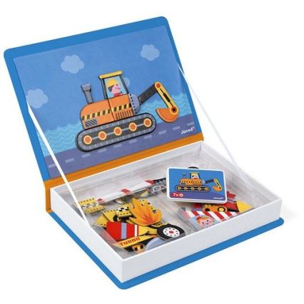 Janod - Magnetisches interaktives Set MAGNETIBOOK Verkehrsmittel