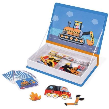 Janod - Magnetisches interaktives Set MAGNETIBOOK Verkehrsmittel