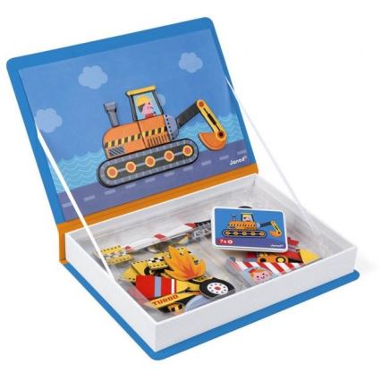 Janod - Magnetisches interaktives Set MAGNETIBOOK Verkehrsmittel