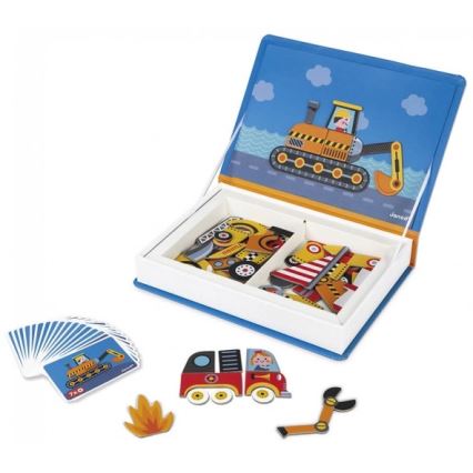 Janod - Magnetisches interaktives Set MAGNETIBOOK Verkehrsmittel