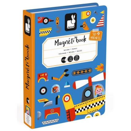Janod - Magnetisches interaktives Set MAGNETIBOOK Verkehrsmittel