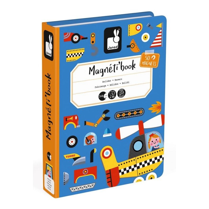 Janod - Magnetisches interaktives Set MAGNETIBOOK Verkehrsmittel
