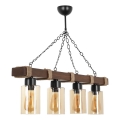 JASMIN Hängeleuchte 4xE27/40W/230V braun/beige