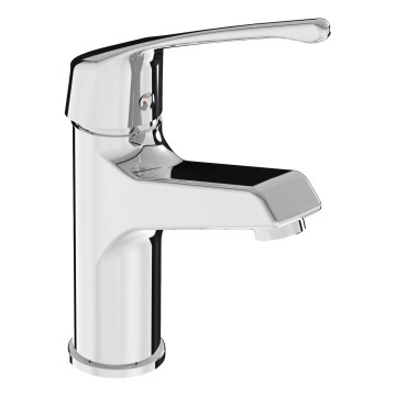 JIKA H3111W10045101 - Waschtischarmatur mit Klinikhebel CUBE 16,4 cm glänzendes Chrom