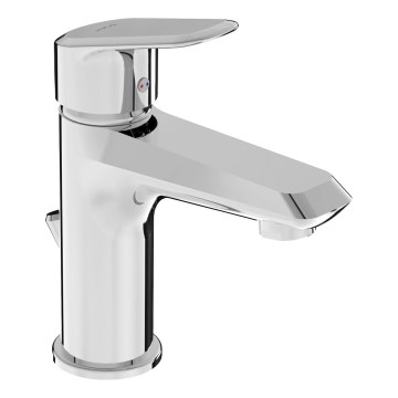 JIKA H3112E10041111 - Waschbeckenarmatur + Ablauf ohne Überlauf TALAS 17,4 cm glänzendes Chrom