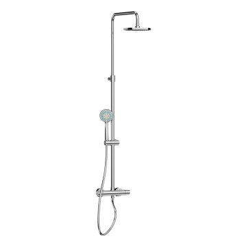 JIKA H3337170045711 - Dusch-Set mit Thermostatarmatur MIO glänzendes Chrom