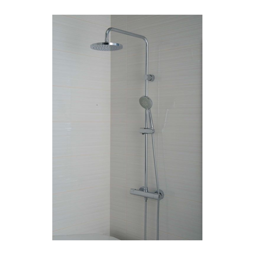 JIKA H3337170045711 - Dusch-Set mit Thermostatarmatur MIO glänzendes Chrom