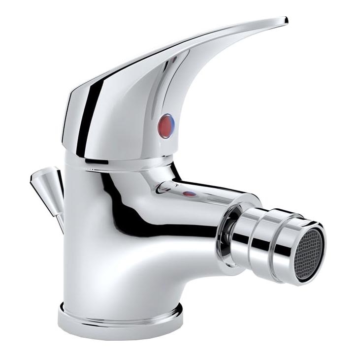 JIKA H3411N10041111 - Bidetarmatur mit Ablauf ohne Überlauf TALAS 12,6 cm glänzender Chrom