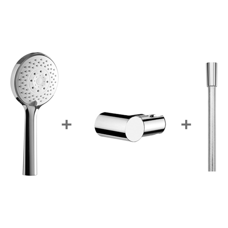 JIKA H3651X00043621 - Dusch-Set CUBITO glänzendes Chrom