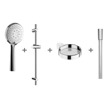 JIKA H3651X00044721 - Dusch-Set CUBITO glänzendes Chrom