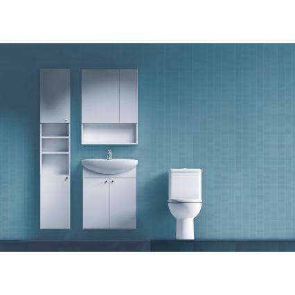 JIKA H4532410383041 - Spiegelschrank mit Ablage LYRA 80x60 cm weiß