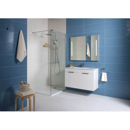 JIKA H4536011763001 - Badezimmerschrank mit Waschbecken CUBE 60,7x65 cm weiß