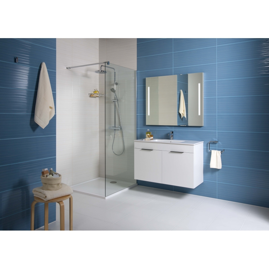 JIKA H4536011763001 - Badezimmerschrank mit Waschbecken CUBE 60,7x65 cm weiß