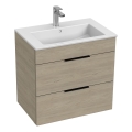 JIKA H4536021765141 - Badezimmerschrank mit Waschbecken CUBE 60,7x65 cm Esche