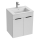 JIKA H4536111763001 - Badezimmerschrank mit Waschbecken CUBE 60,7x55 cm weiß