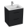 JIKA H4536121763521 - Badezimmerschrank mit Waschbecken CUBE 60,7x55 cm schwarz