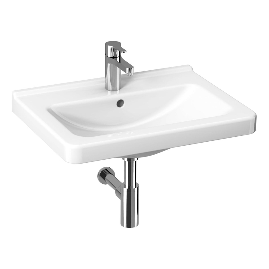 JIKA H8104240001041 - Wandhängendes Waschbecken CUBITO 65x48,5 cm Keramik/weiß