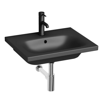JIKA H8127127161041 - Wandhängendes Waschbecken MIO 55x45 cm Keramik/matt schwarz
