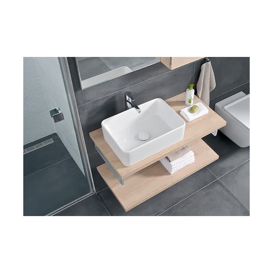 JIKA H8184230001121 - Aufsatzwaschbecken CUBITO 50x35 cm Keramik/weiß