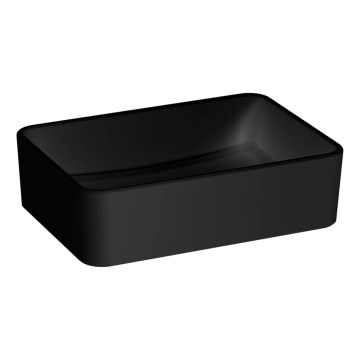 JIKA H8184237161121 - Aufsatzwaschbecken CUBITO 50x35 cm Keramik/matt schwarz