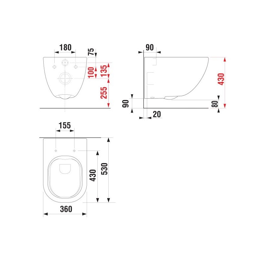 JIKA H8207140000001 - Wand-WC MIO Keramik/weiß