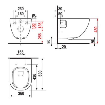 JIKA H8207160000001 - Wand-WC MIO Keramik/weiß