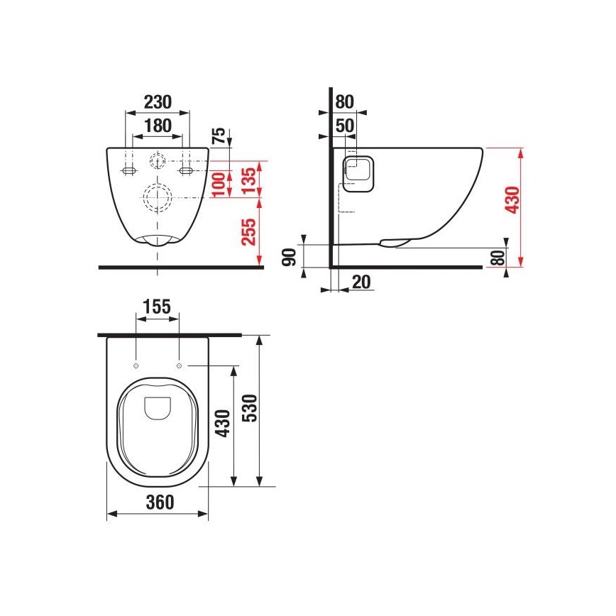 JIKA H8207160000001 - Wand-WC MIO Keramik/weiß
