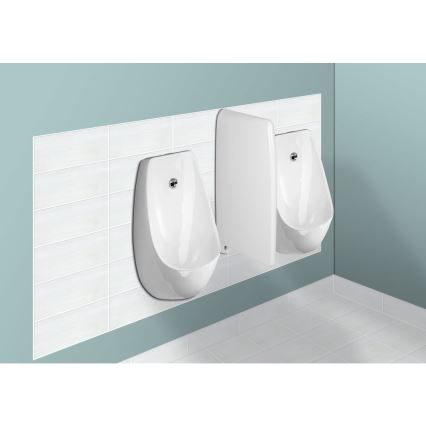 JIKA H8411010004871 - Urinal mit Sensor DOMINO 24V, Rückwasseranschluss, Rückabfluss, Keramik/Weiß