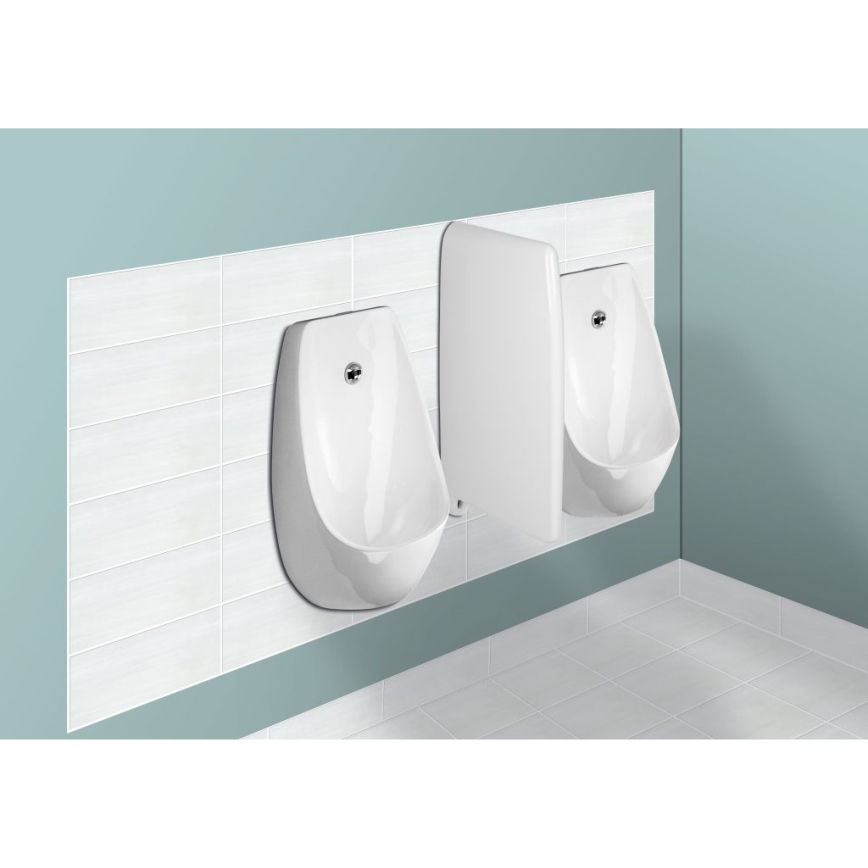 JIKA H8411010004871 - Urinal mit Sensor DOMINO 24V, Rückwasseranschluss, Rückabfluss, Keramik/Weiß