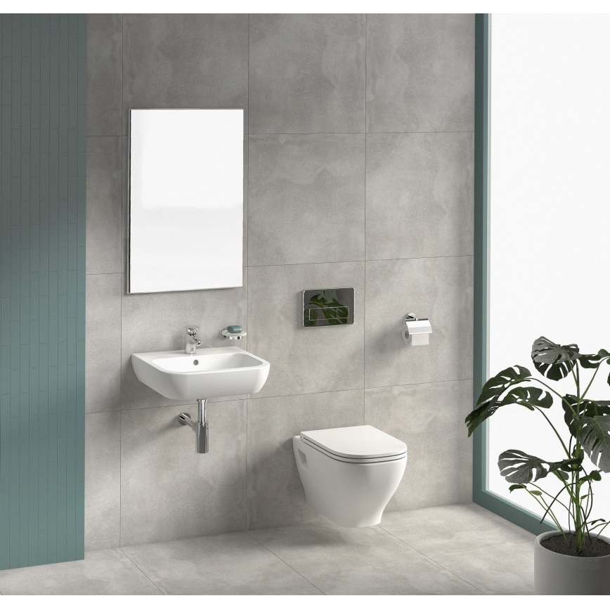 JIKA H8666160000001 - Wandhängendes WC DEEP, Keramik/weiß + SoftClose-WC-Sitz DEEP, Duroplast/weiß