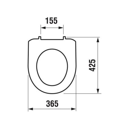 JIKA H8933870000001 - WC-Sitz LYRA Thermoplast/Weiß