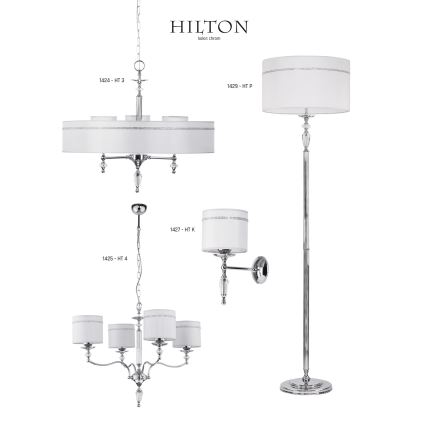 Jupiter 1426- Kronleuchter Kette HILTON 6xE27/60W/230V