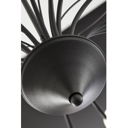 Jupiter 2057 - Kettenkronleuchter GLORIOSA 15xG9/14W/230V schwarz