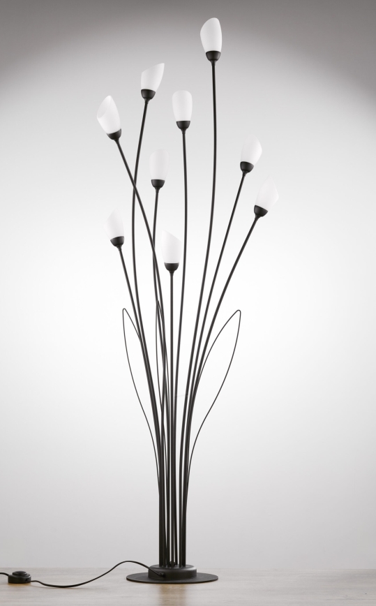 Jupiter 2058 - Stehleuchte GLORIOSA 9xG9/14W/230V schwarz