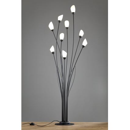 Jupiter 2058 - Stehleuchte GLORIOSA 9xG9/14W/230V schwarz