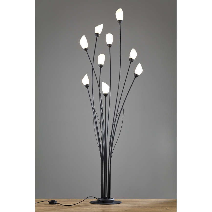 Jupiter 2058 - Stehleuchte GLORIOSA 9xG9/14W/230V schwarz