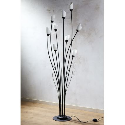 Jupiter 2058 - Stehleuchte GLORIOSA 9xG9/14W/230V schwarz