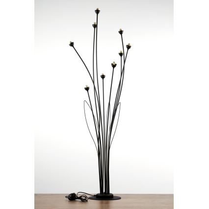 Jupiter 2058 - Stehleuchte GLORIOSA 9xG9/14W/230V schwarz