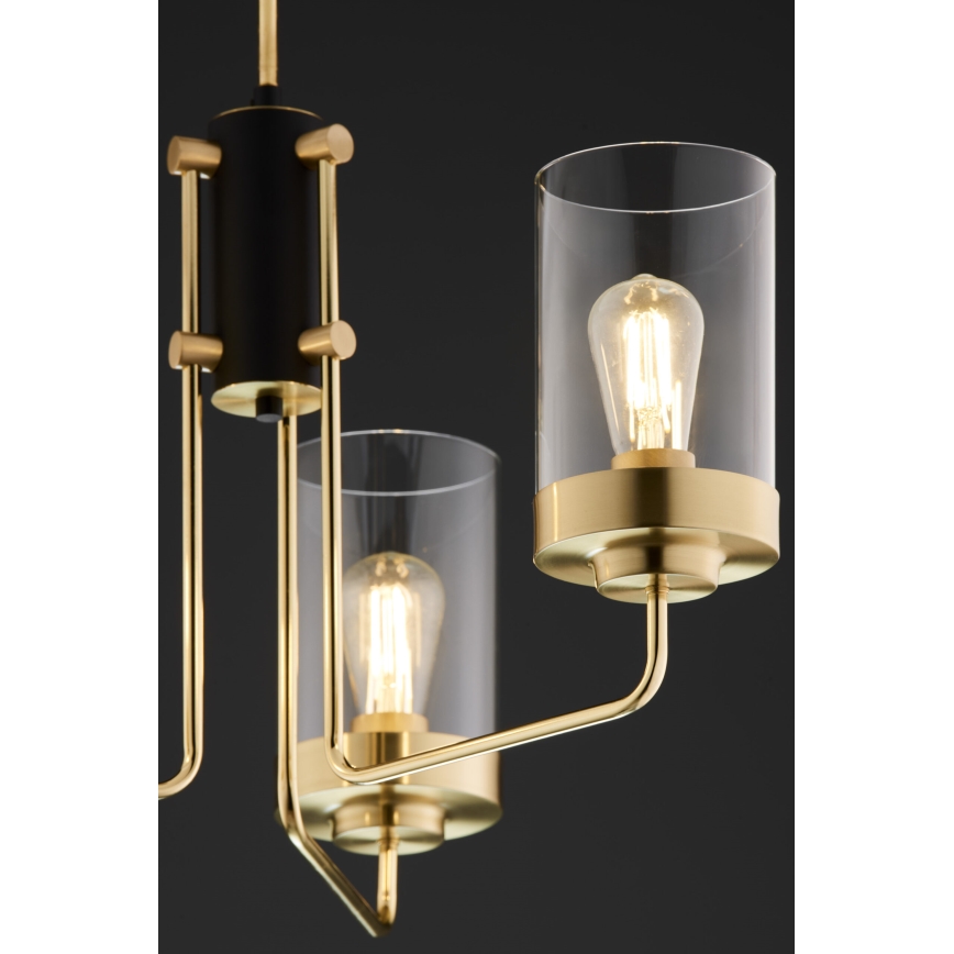 Jupiter 2087 - Stangenleuchte RAMIREZ 3xE27/15W/230V gold/schwarz