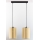 Jupiter 2091 - Pendelleuchte CORTINA mit Kabel 2xE27/15W/230V gold/schwarz
