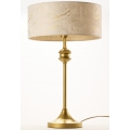 Jupiter 2112 - Tischlampe KASZMIR 1xE27/15W/230V weiß/gold/Marmor-Optik
