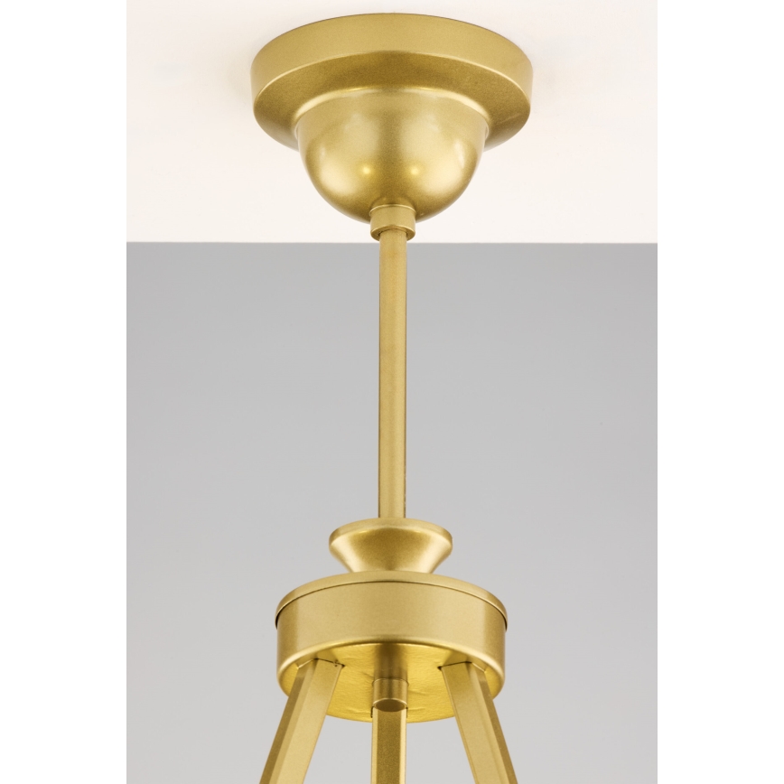 Jupiter 2113 - Pendelleuchte mit Stange KASZMIR 3xE27/15W/230V blau/gold