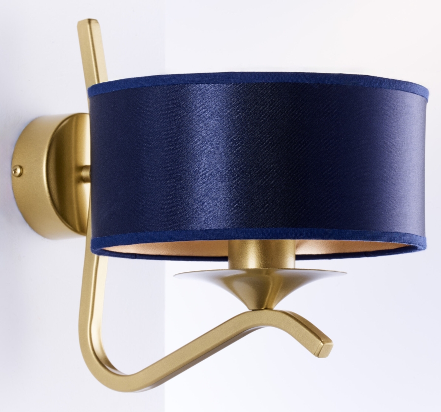 Jupiter 2115 - Wandleuchte KASZMIR 1xE27/15W/230V blau/gold